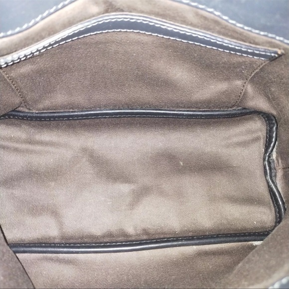 AUTH Smooth Calfskin Mini Baylee Two Toned Tote - Picture 8 of 9